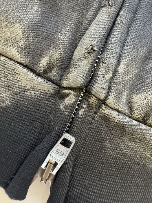зип худи Balenciaga Dirty Political logo zip up M L