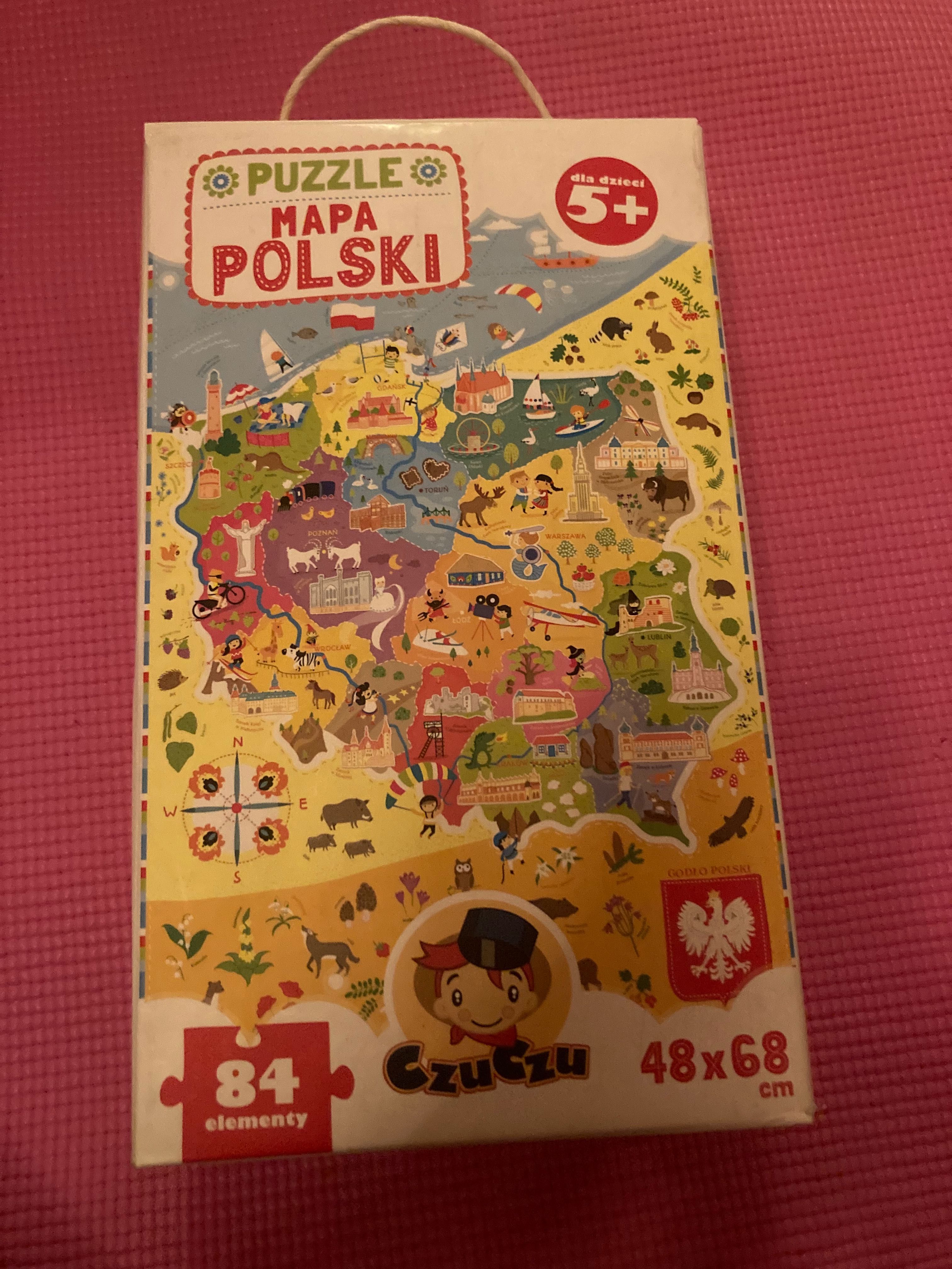 Puzzle- Mapa Polski (kompletne)