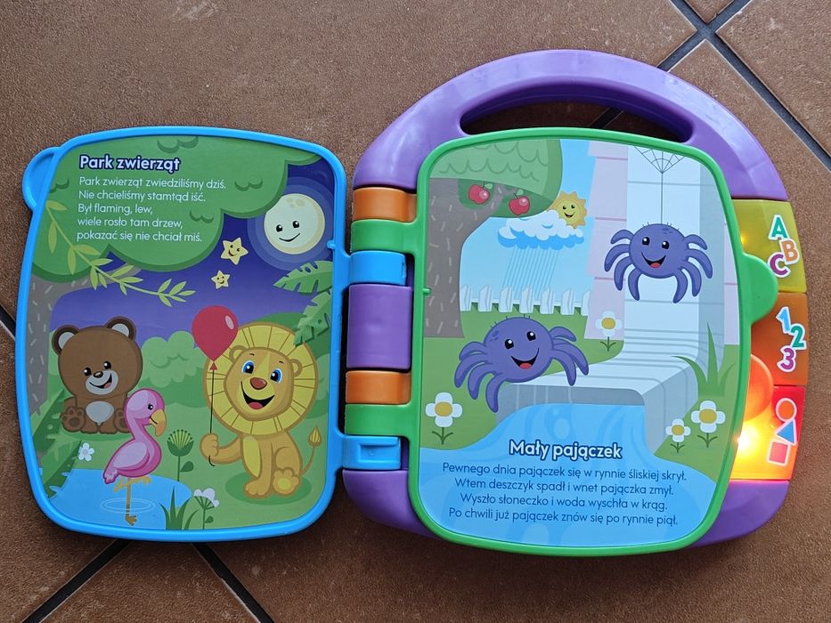 Książka z wierszykami fisher price + Misiowa rodzinka vtech
