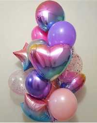 Гелієві кульки, гелиевые шары шарики, фольгированные сердца