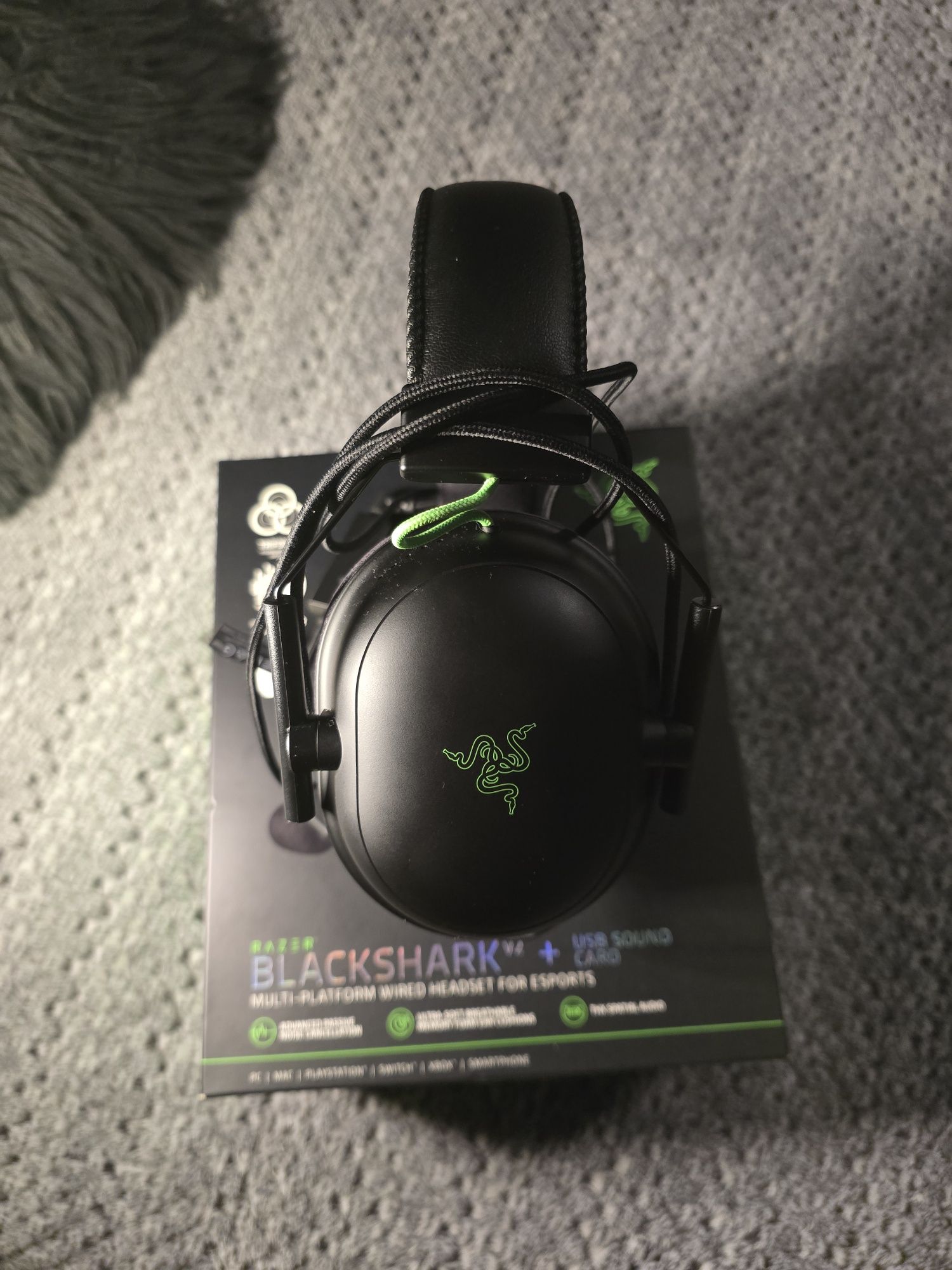 razer blackshark v2 + usb sound card