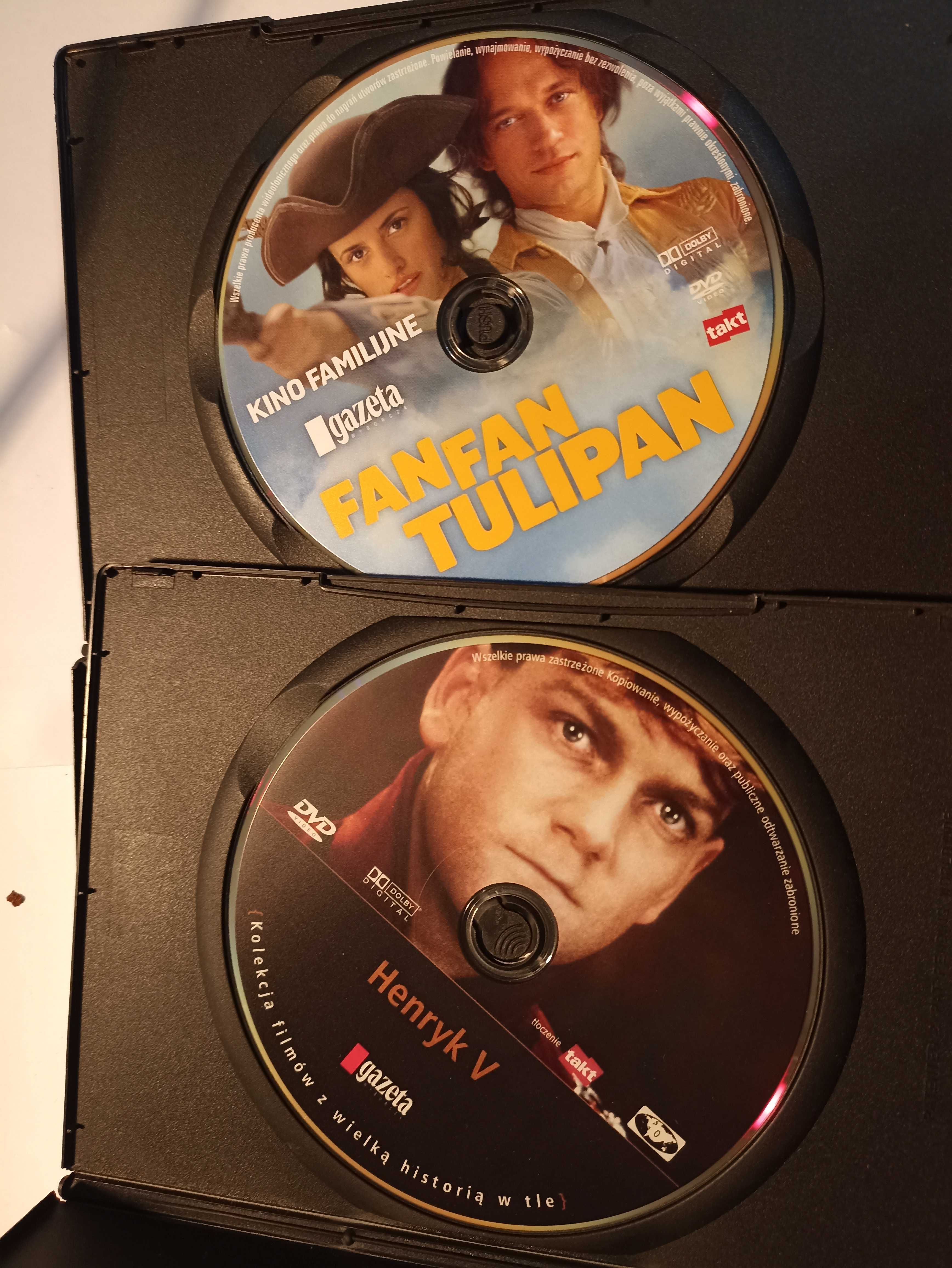zestaw 4 filmy dvd fanfan tulipan pozew o miłość i inne