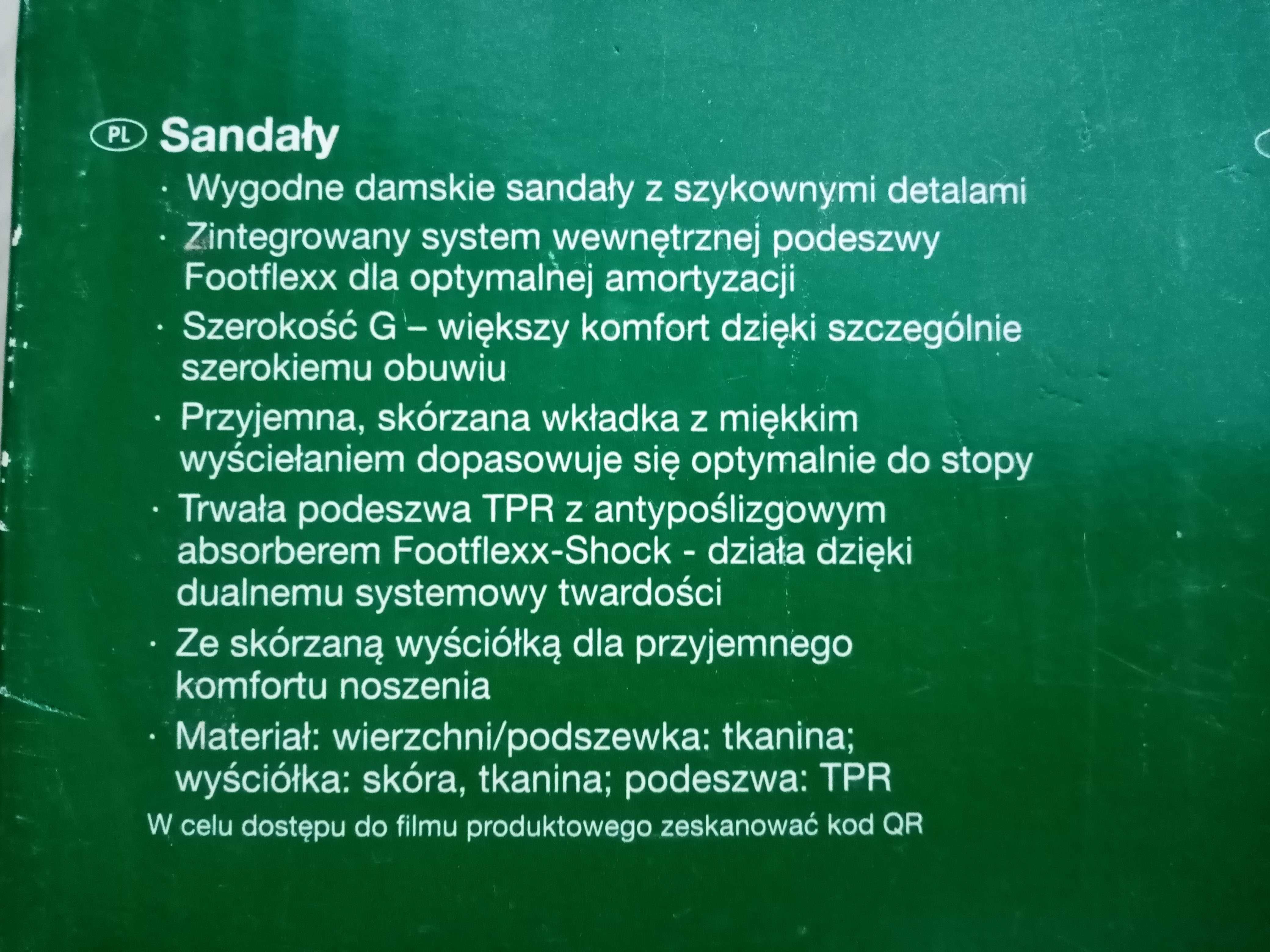 Sandały klapki Footflexx czarne welurkowe czarne kryształki 38