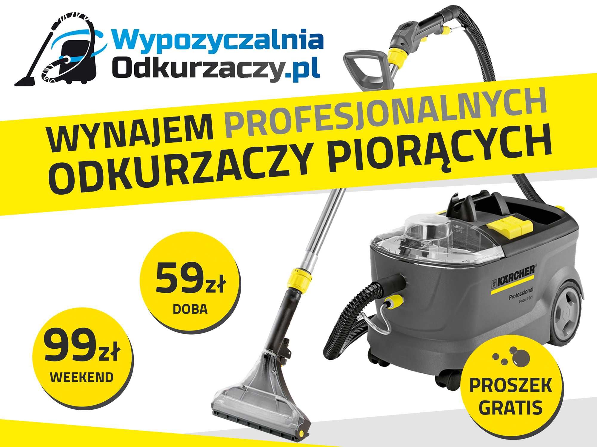 Wynajem odkurzacza piorącego Karcher Warszawa i okolice