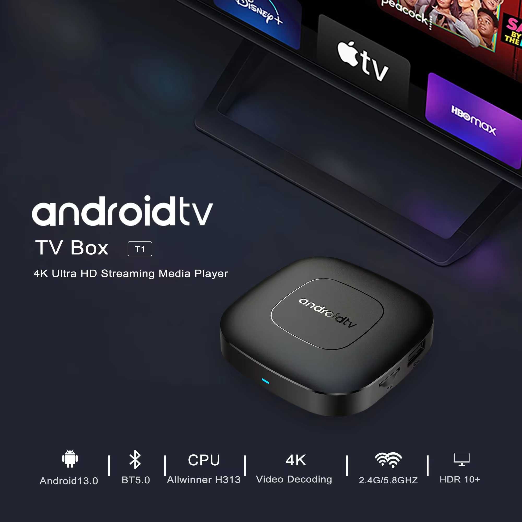 Streaming TV / Media Player Android13 - 4k - Dual Wifi - Bluetooth