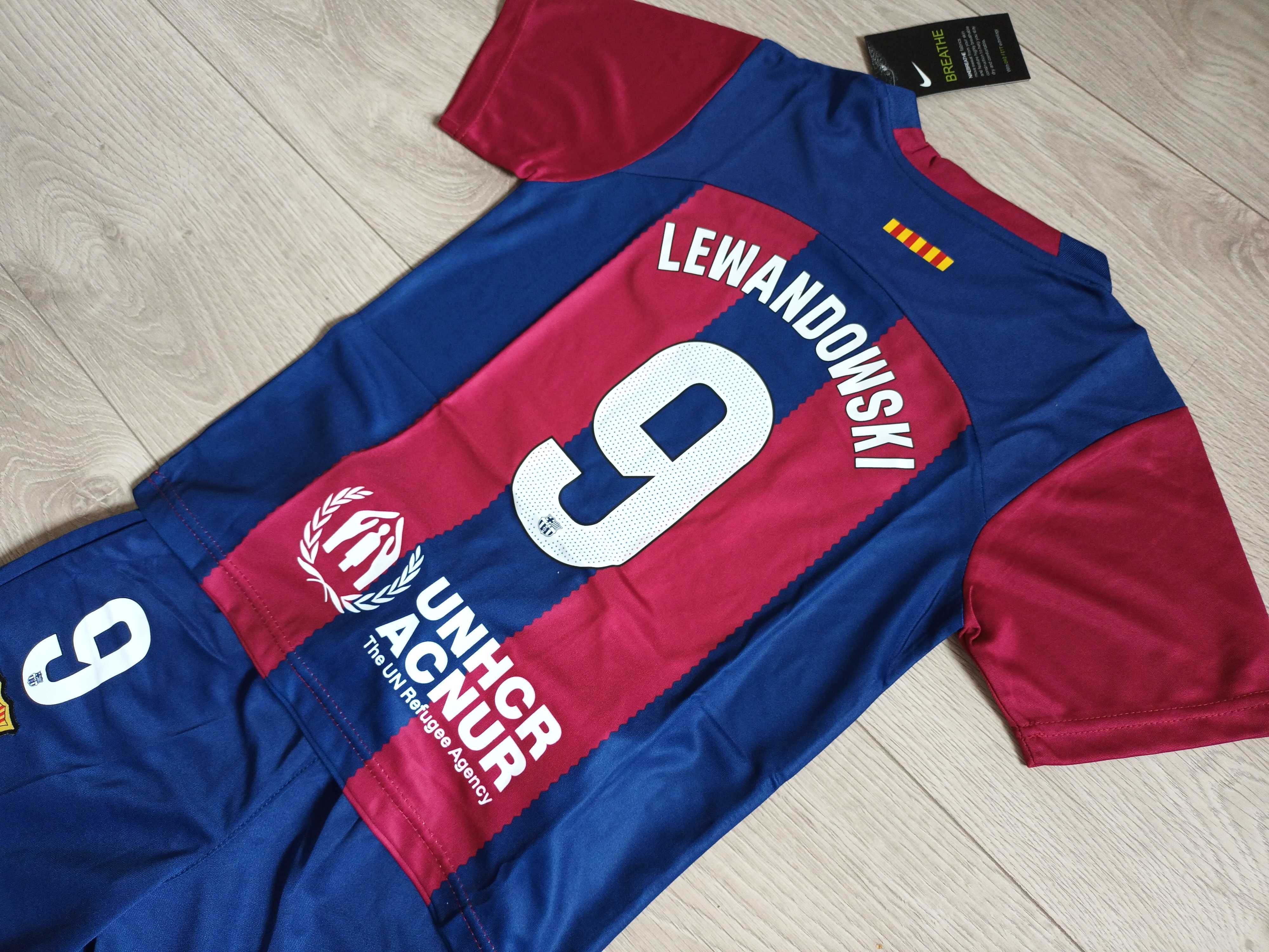 Komplet juniorski FC BARCELONA LEWANDOWSKI 9 23/24 Dla Dziecka w 24H