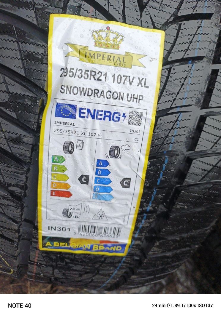Nowe opony zimowe 295/35/21 Imperial 24r