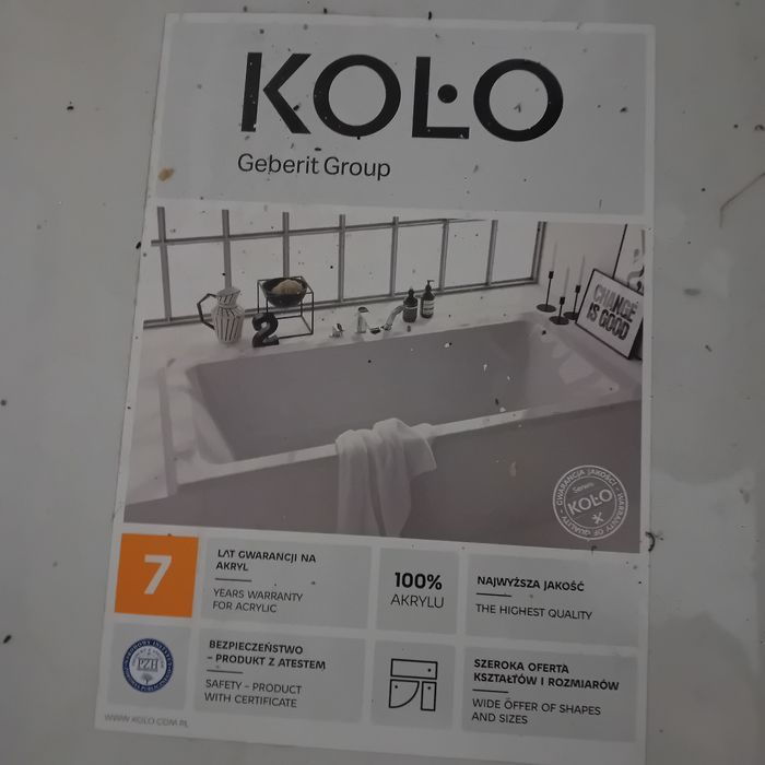Wanna Geberit Tawa Duo Slim 180X80 Cm