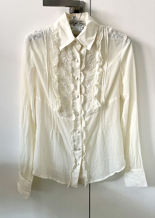 Elegancka retro vintage koszula MNG r.34 jedwab