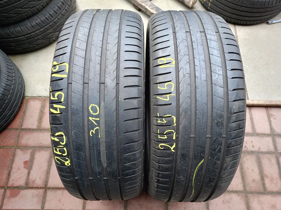 Opony letnie 255/45r19 Pirelli 5mm 310zl 2szt