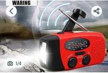 Radio solarne awaryjne latarka powerbank