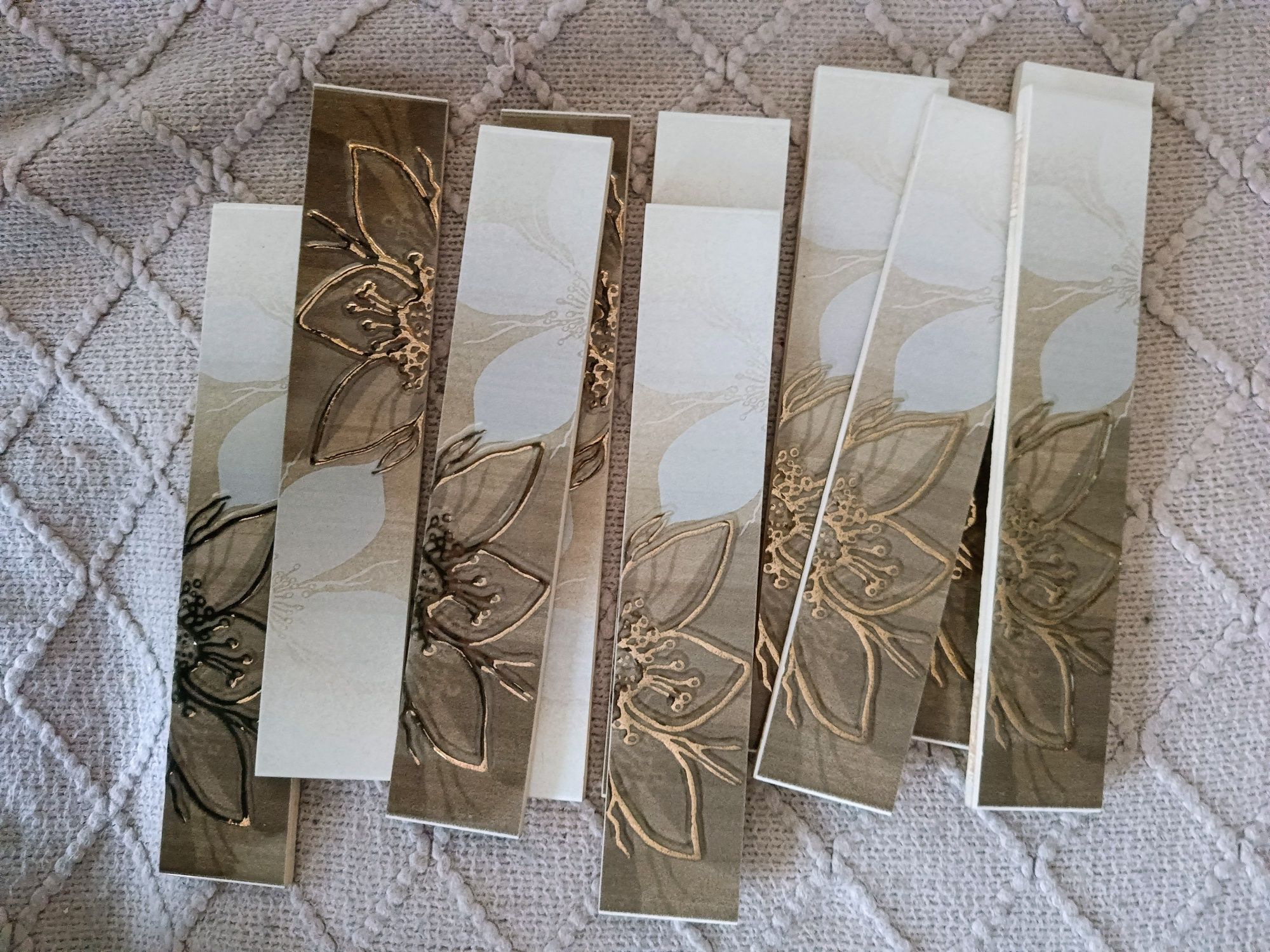 śliczne DEKORY ścienne listwa wykończeniowa 5 x 25 cm płytki 20 sztuk
