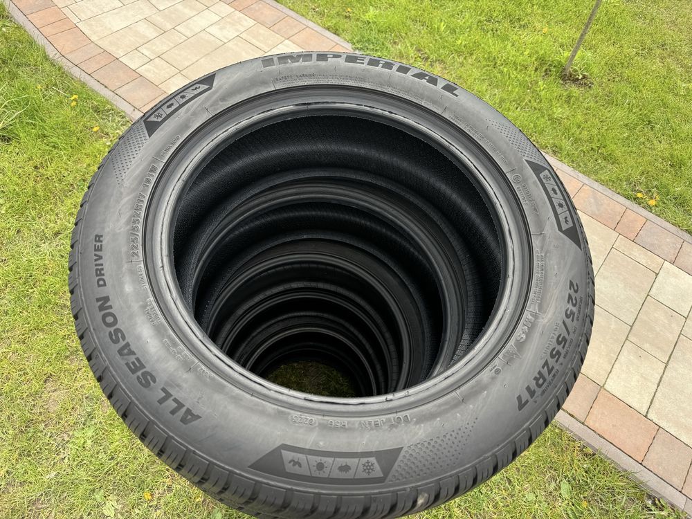 Opony 225/55R17 wielosezonowe jak NOWE Imperial 2023 rok !  WYSYŁAMY !