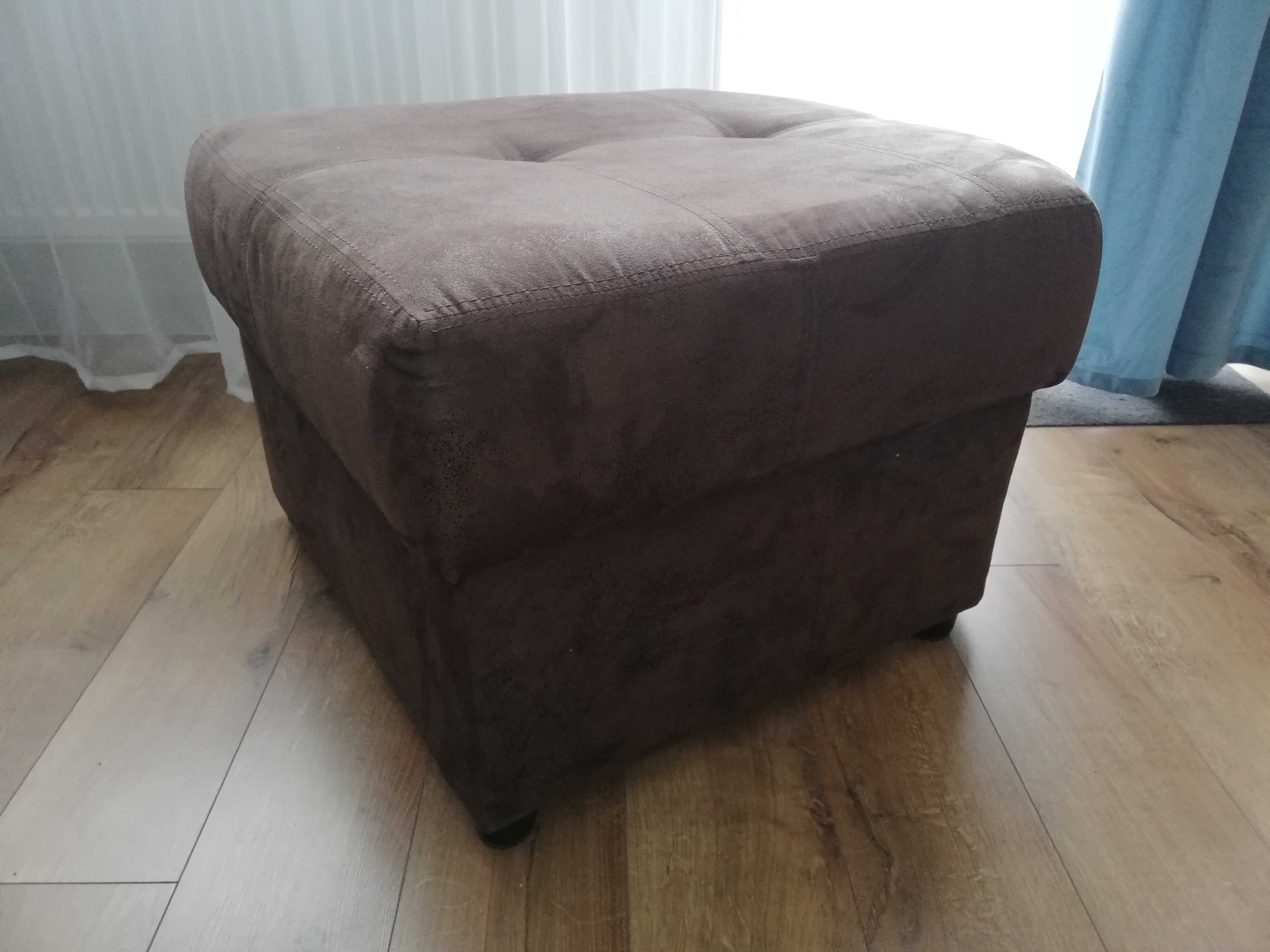 Puf brązowy 68x62x42 cm, otwierany