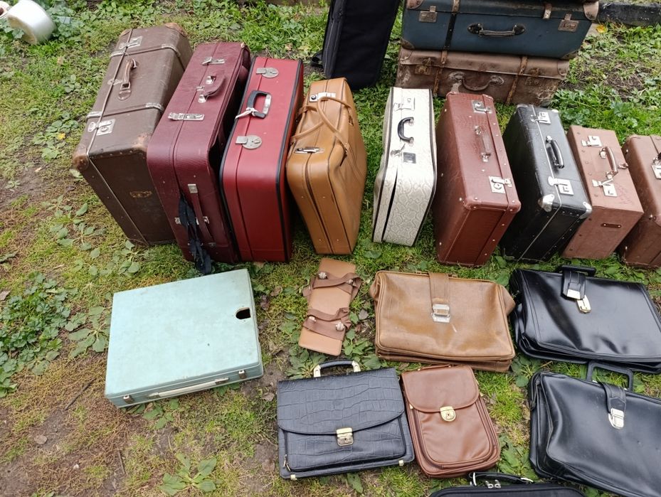 Советский немецкий старый ретро чемодан СССР дорожный военный кейс