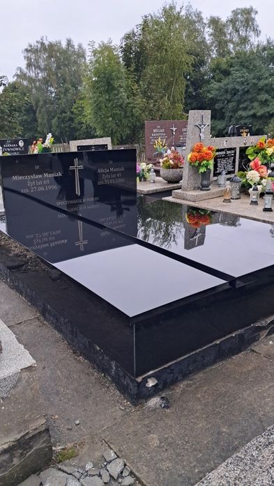 Nowoczesne Tanie Nagrobki Kompozytowe 6099 zł z montażem Cały Kraj.