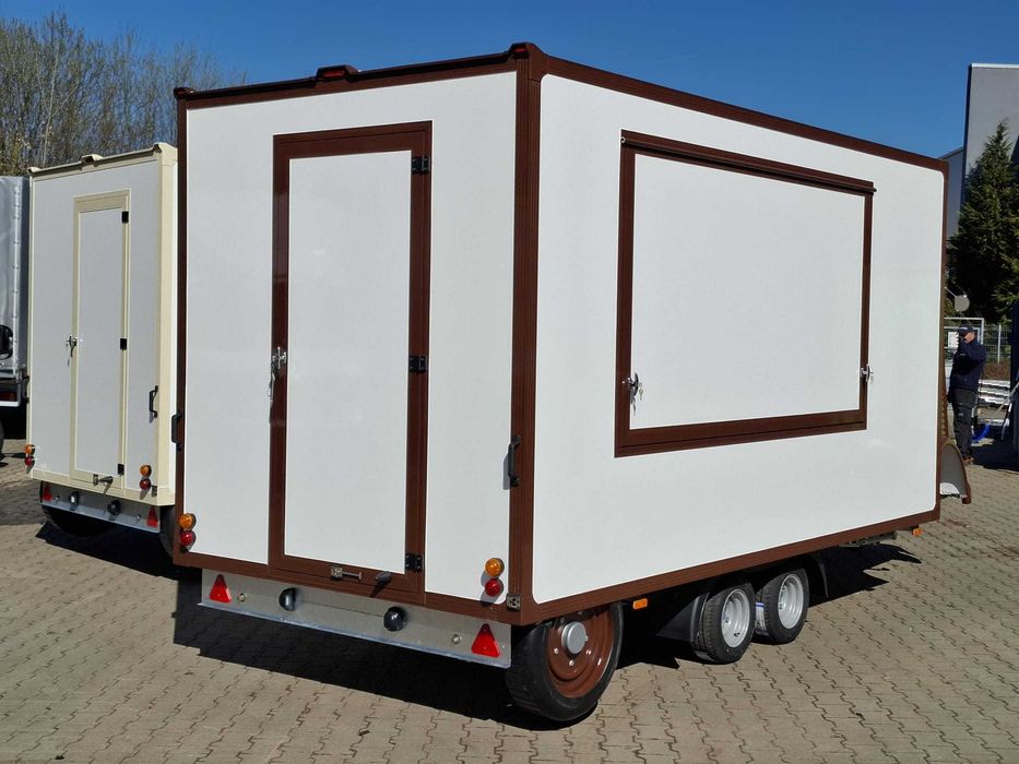 Przyczepa foodtruck retro HY - spożywcza, sklep mobilny - PRODUCENT
