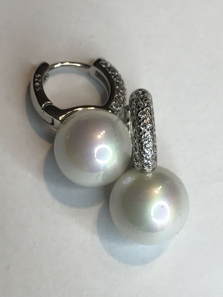 Kolczyki srebro 925 z perelkami #kolczyki925
