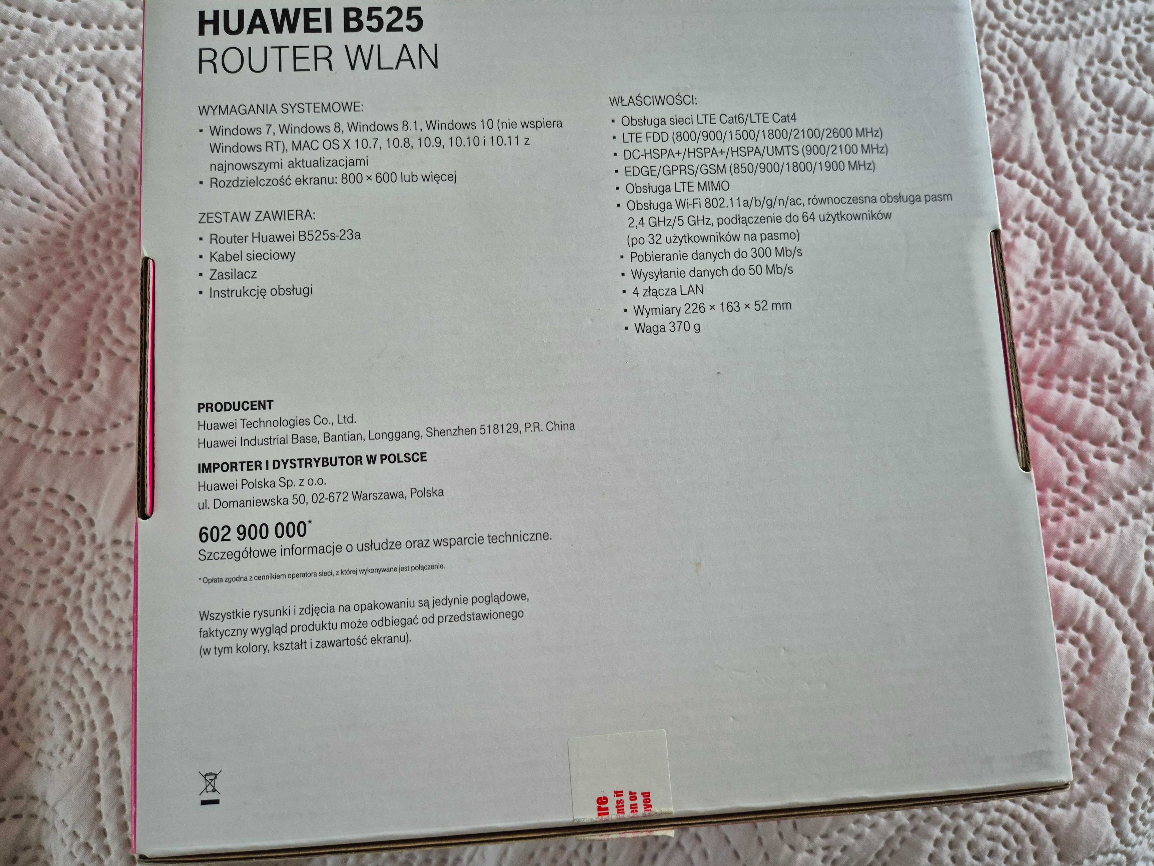 Router Huawei B525 z antenami LTE