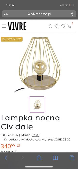 Lampki nocne Tosel
