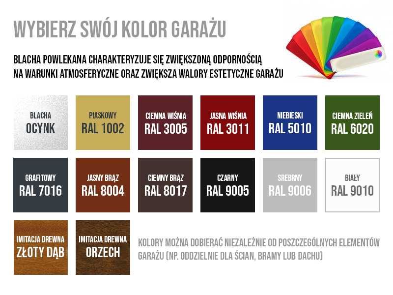 Garaże blaszane garaż 6x5 ocynkowany blaszaki wiaty hale