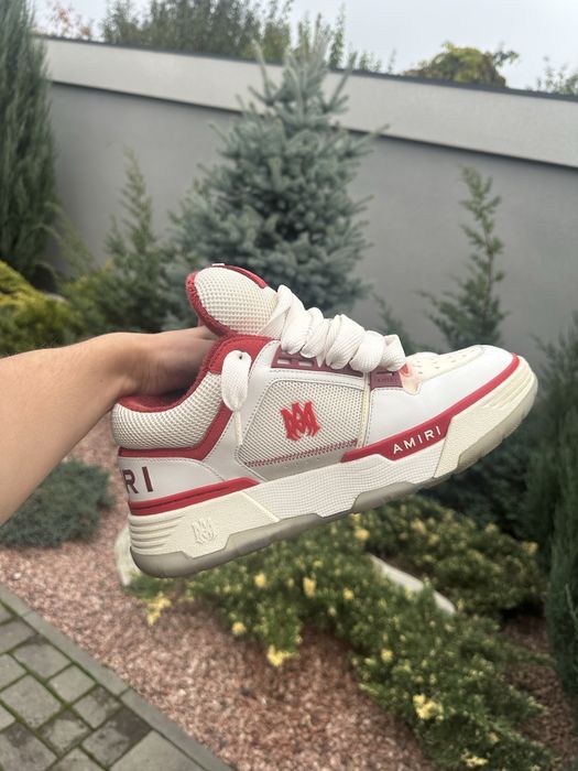 Amiri shoes white red