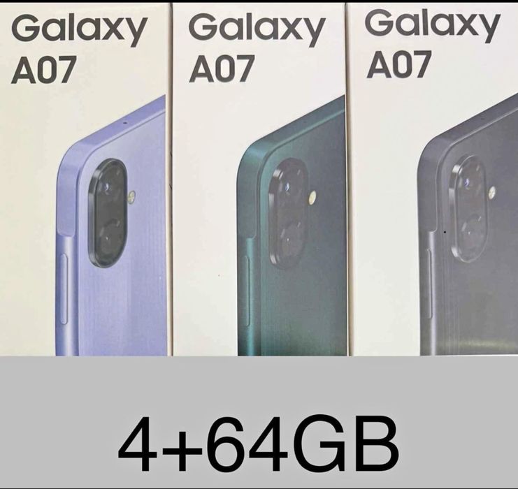 Samsung a07  4gb ram 64gb novo selado