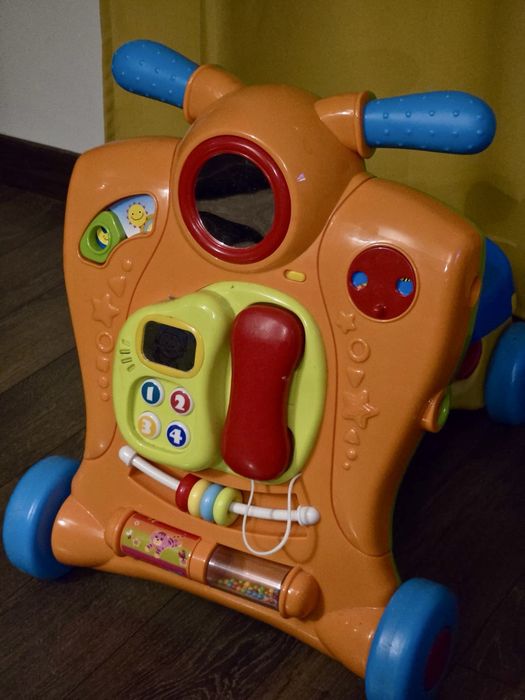 Smiki, Baby Walker, chodzik, pchacz interaktywny, 2w1