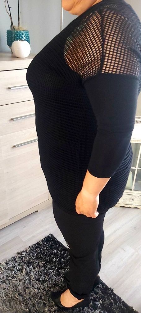 Bluzka siatka oversize