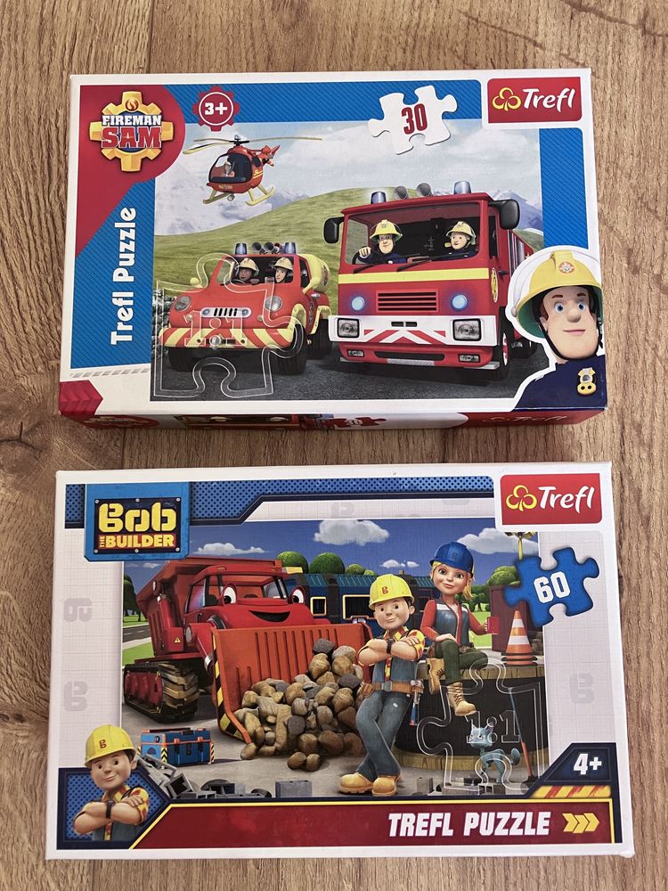 Zestaw puzzli strazak sam bob budowniczy