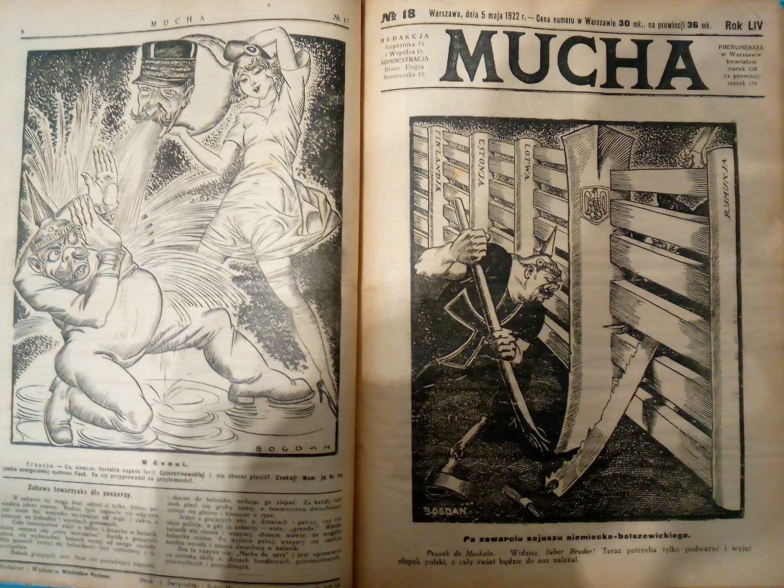 Mucha rocznik 1922 gazeta czasopismo wymienię na inny rocznik.