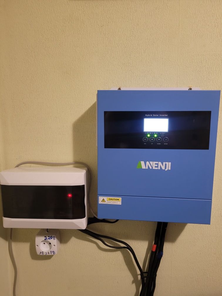 Гібридний інвертор 4кВт ANENJi ANJ-4000W 4кВт 24В з Wi-Fi