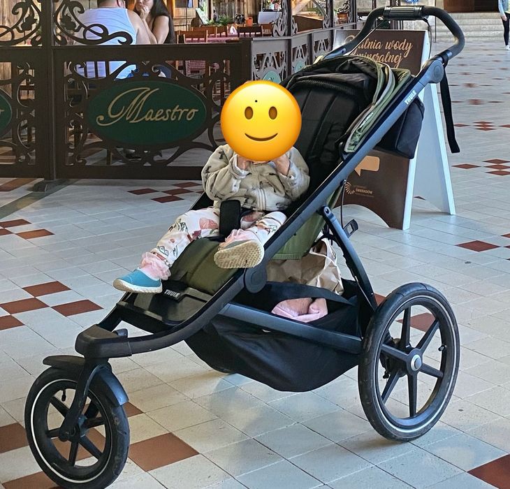 Wózek Spacerowy Thule Urban Glide 2 do biegania Zielony Turystyczny