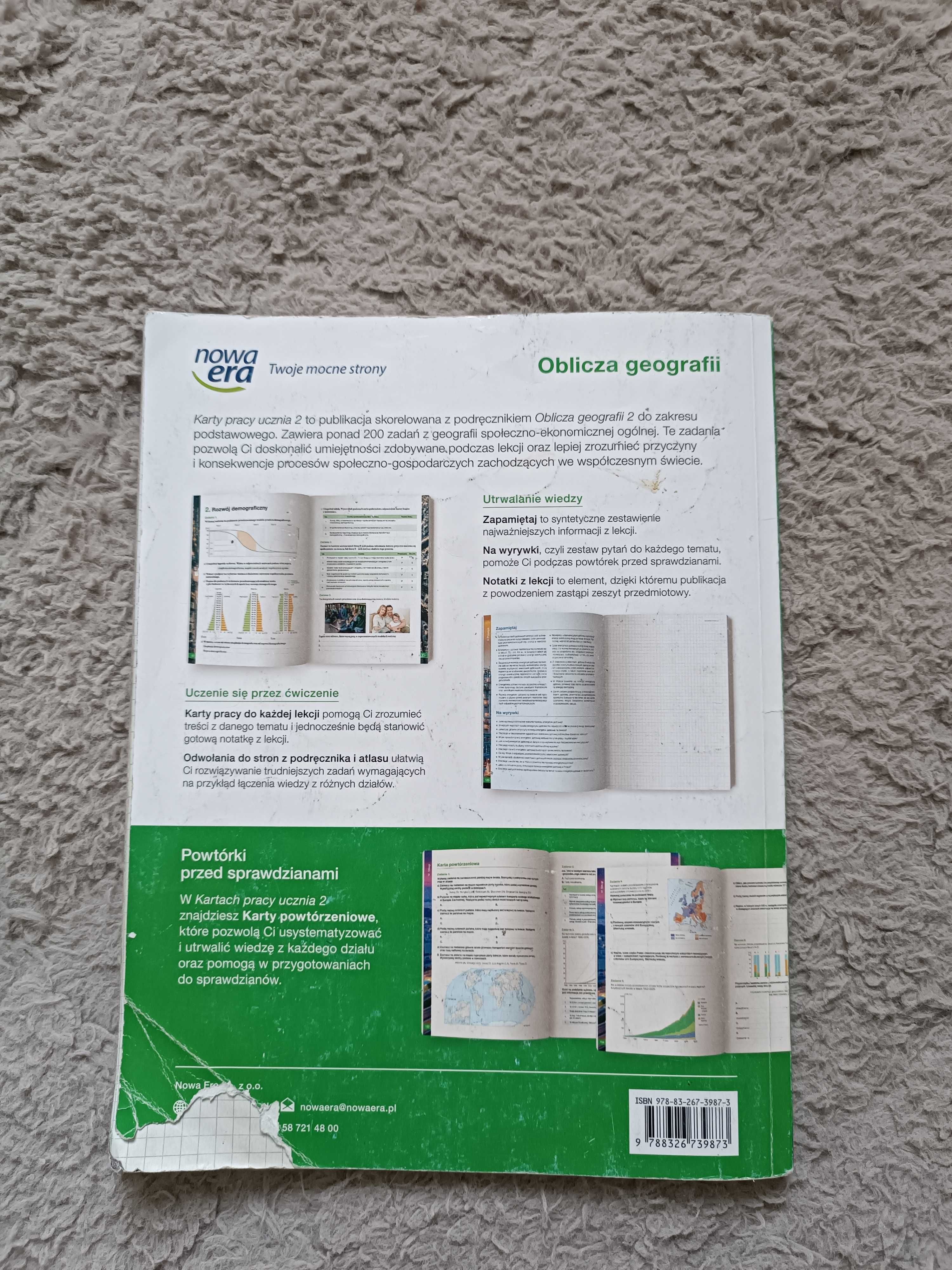 oblicza geografii klasa 2 liceum karty pracy