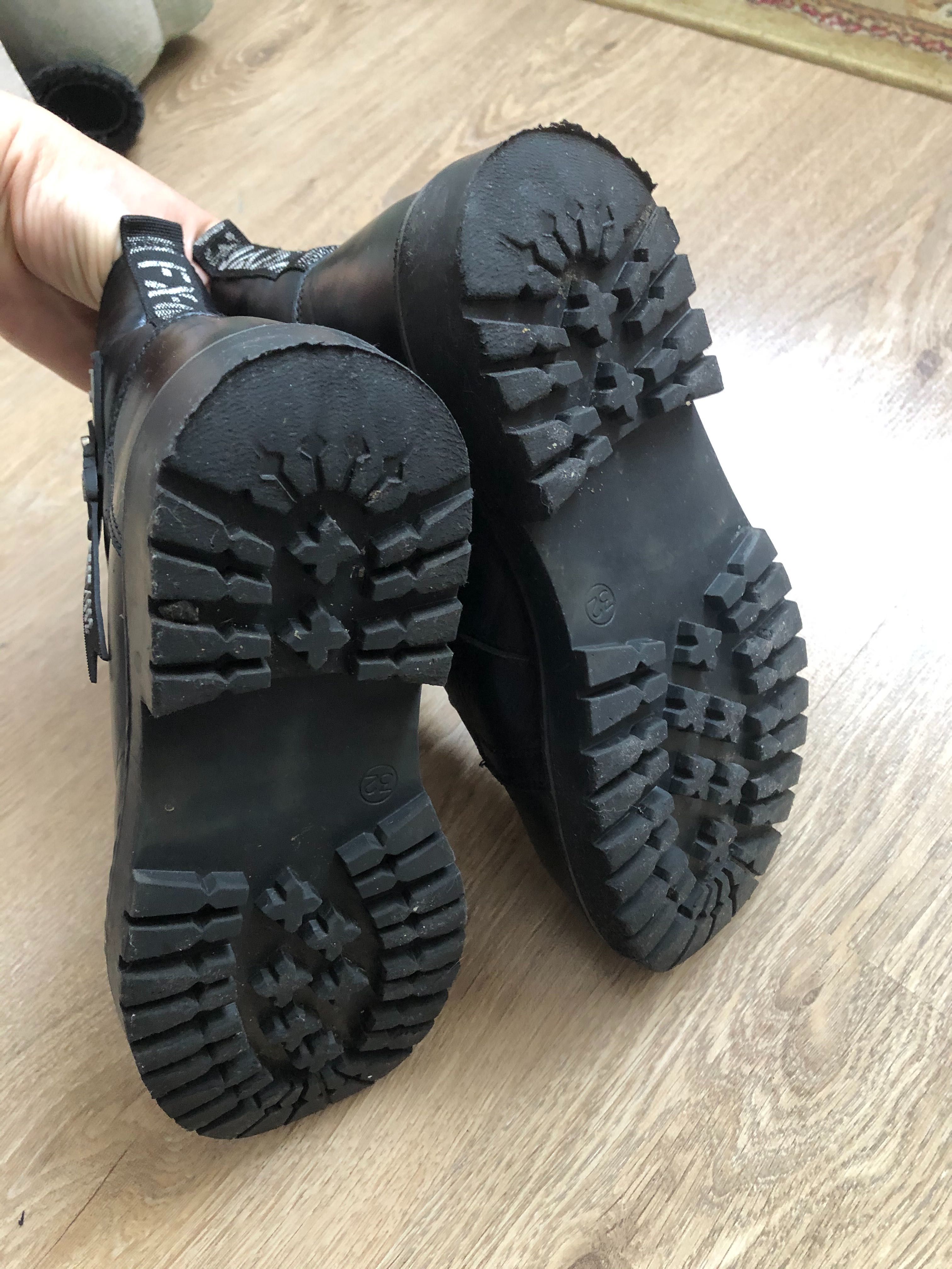 Шкіряні зимові черевики Topi Top  на цегейці розмір 32