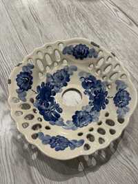 Klosz ceramiczny w niebieskie kwiatki