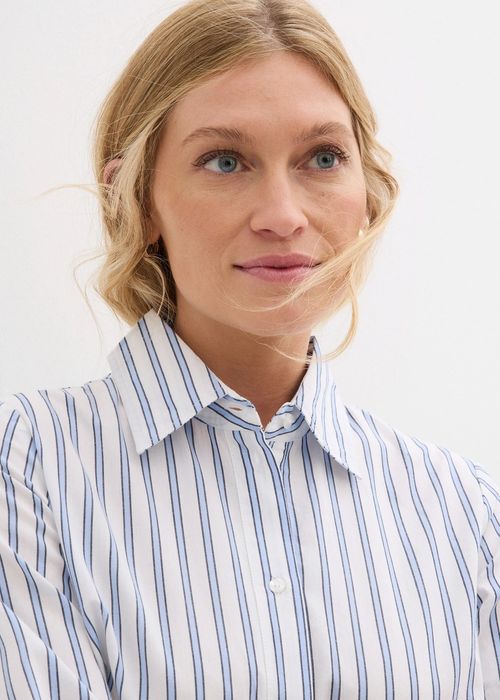 B.P.C sukienka koszulowa midi bawełniana w paseczki 44.