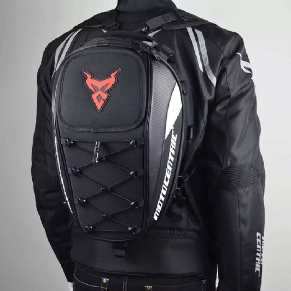 Saco mochila traseira moto cafe racer