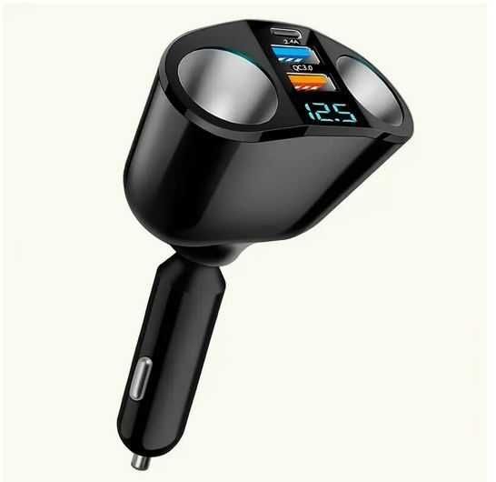 Ładowarka - przejściówka do zapalniczki papierosowej 12/24 V + USB