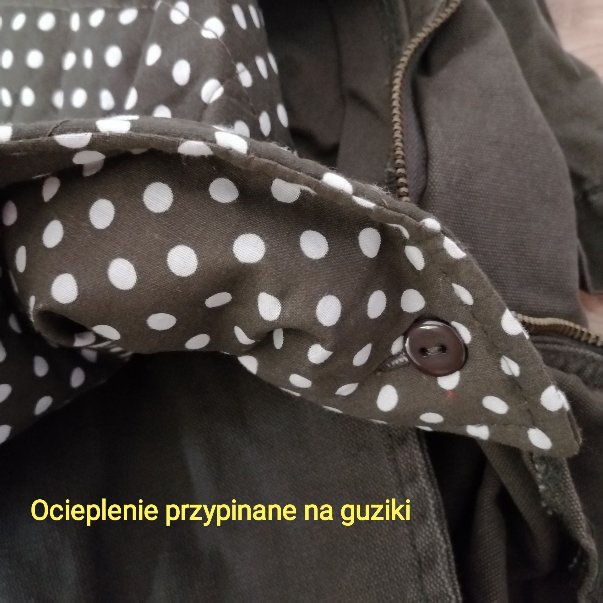 Parka zima wiosna odpinane ocieplenie z kapturem firma Blue Collection