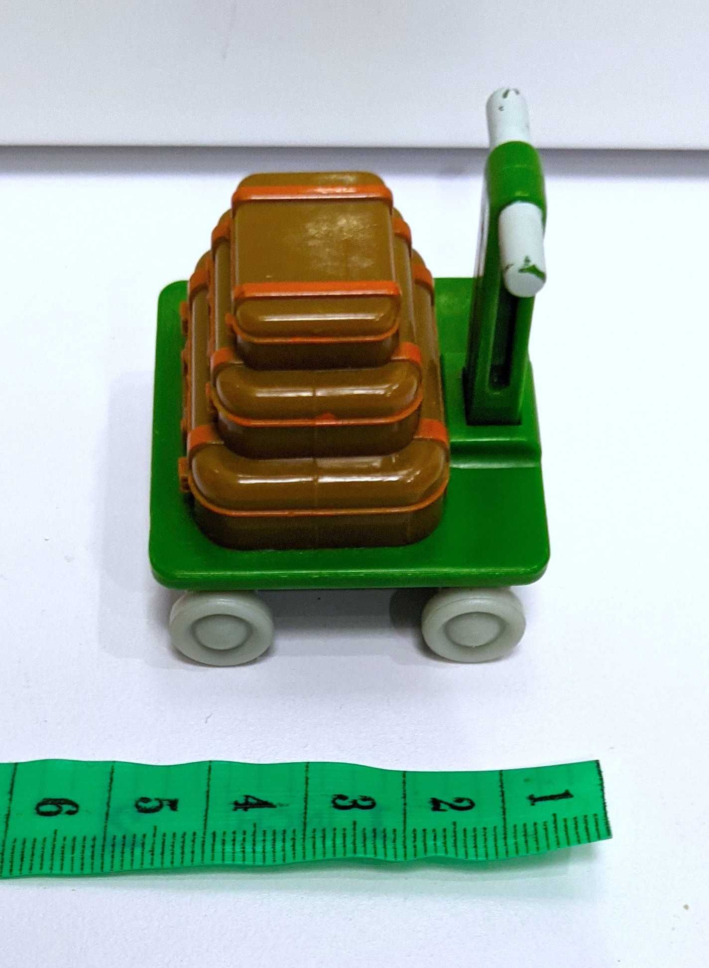 Редкая игрушка-деталь Тележка с чемоданами от конструктора Playmobile