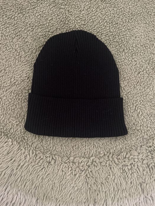 Чорна шапка рубчик