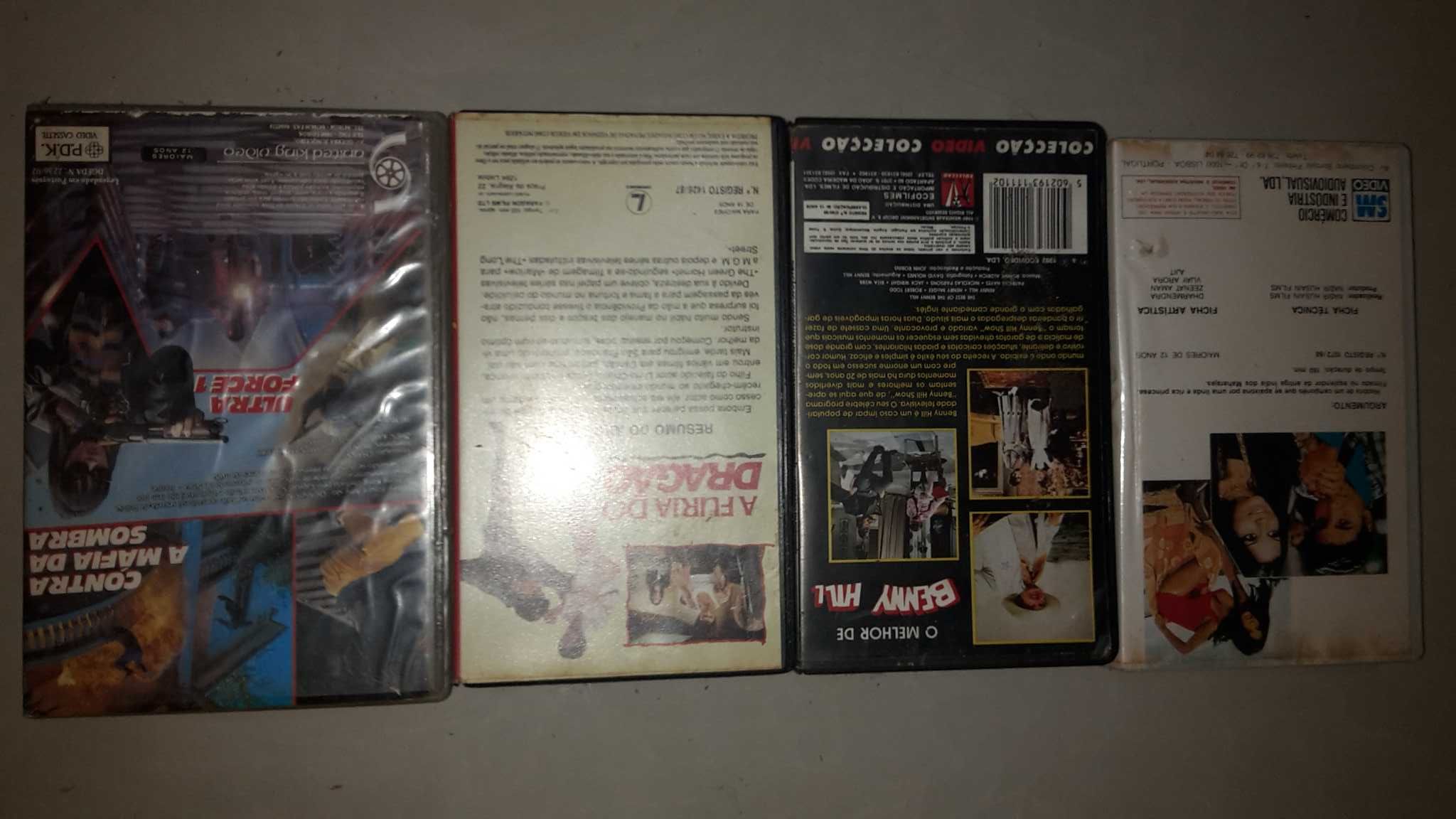 BENNY HILL. BRUCE LEE e Outros Vhs. Com 6 Fotos.