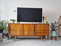 Komoda sideboard Słupskie Fabryki Mebli l.60  PRL szafka jamnik cudo