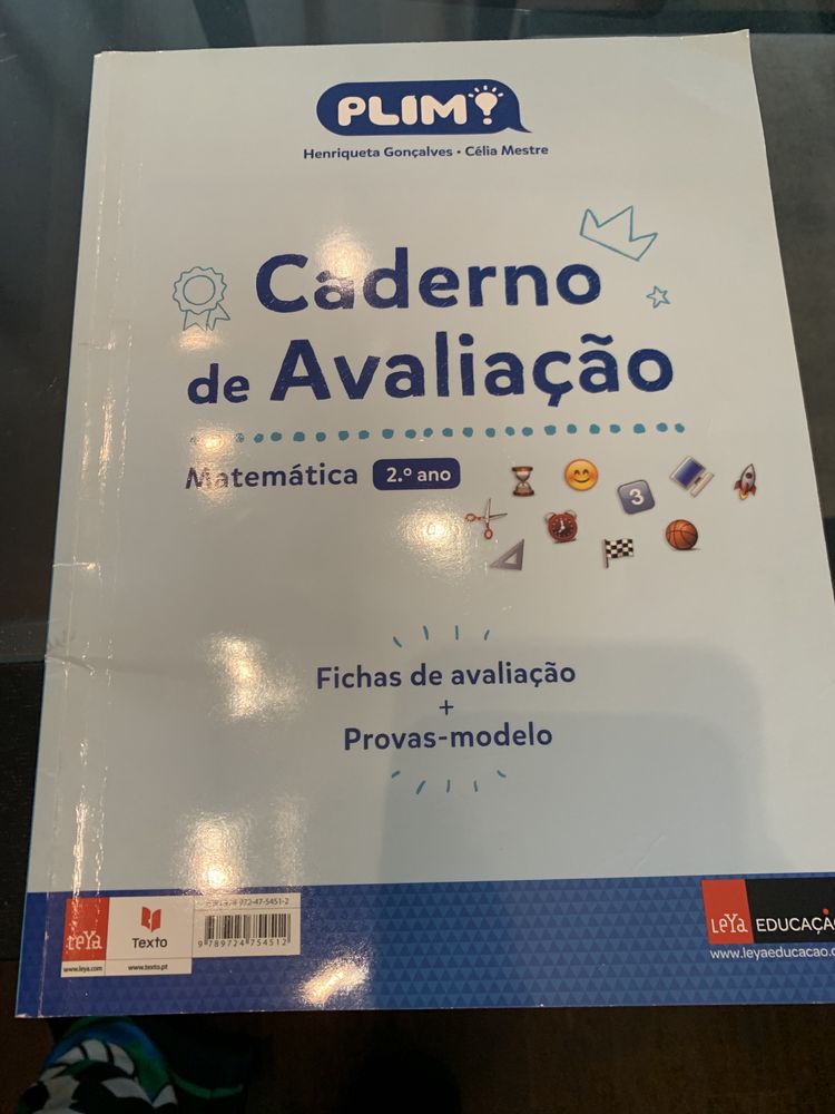 Cadernos de avaliação e de apoio de matemática e português do 2 ano