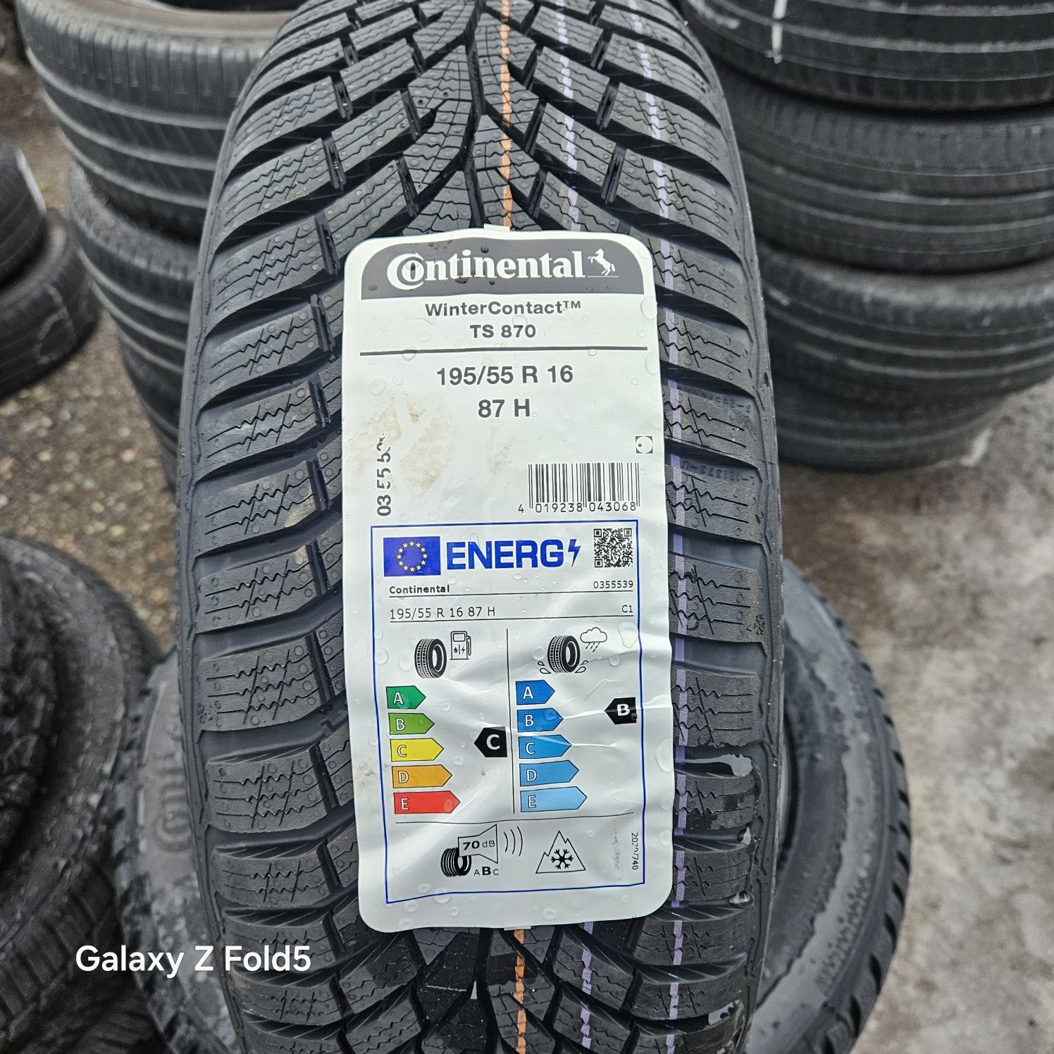 Nowe opony zimowe 195/55/16 87H Continental, 2024 rok