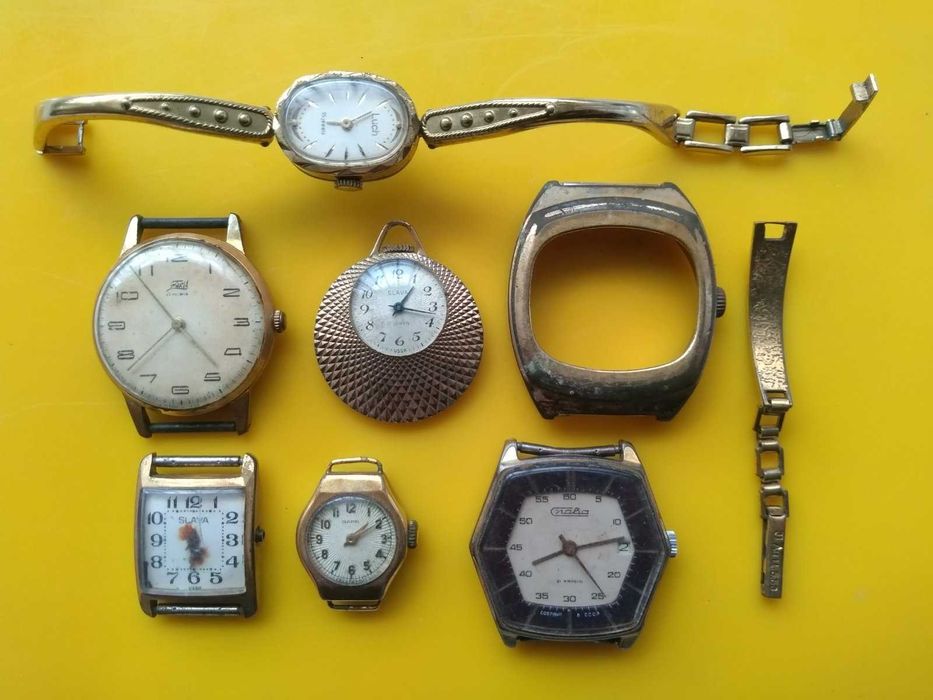 Часы наручные женские мужские СССР и т.д.  Слава Заря Луч