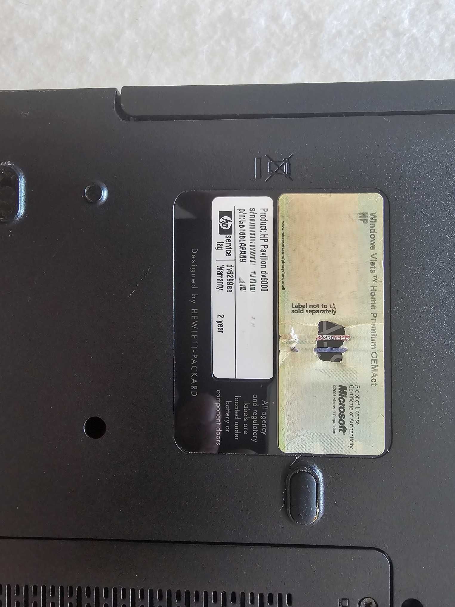 Portátil HP Pavilion dv6299ea
