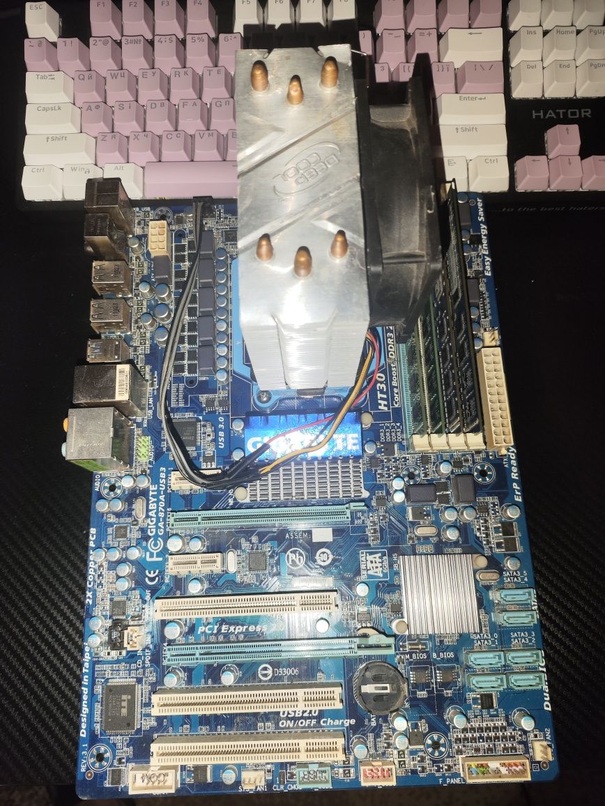 Комплект: AMD FX-8150 + 24 ГБ DDR3 + Gigabyte GA-870A-USB3 | (торг)