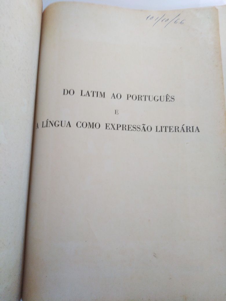 Do Latim ao Português e A Língua como Expressão Literária – J.N.F e A.